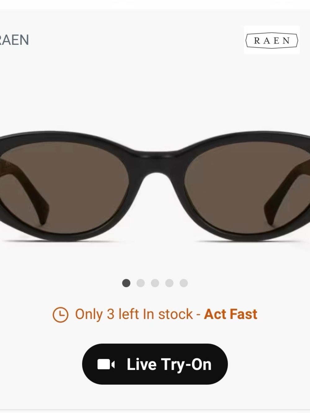 Raen Kwela black sunglasses